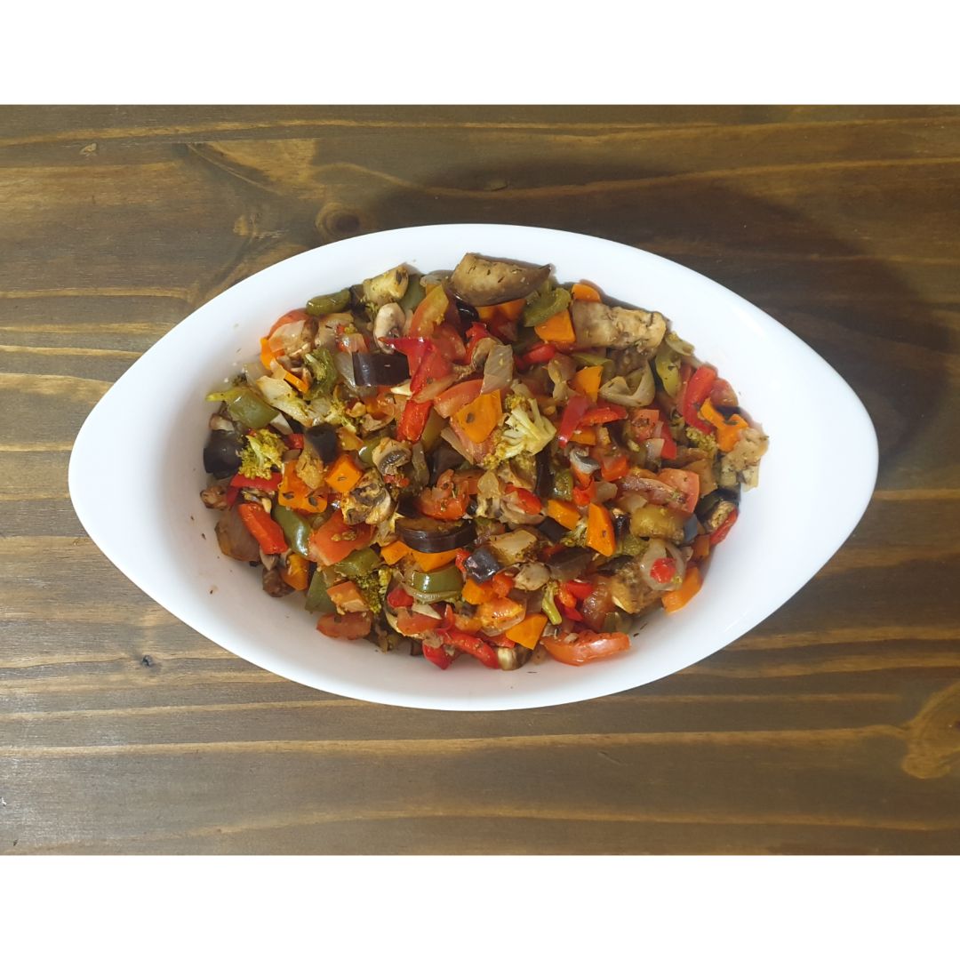 Verduras al horno con huevos. Paso 6 Verduras al horno con huevos. Paso 6