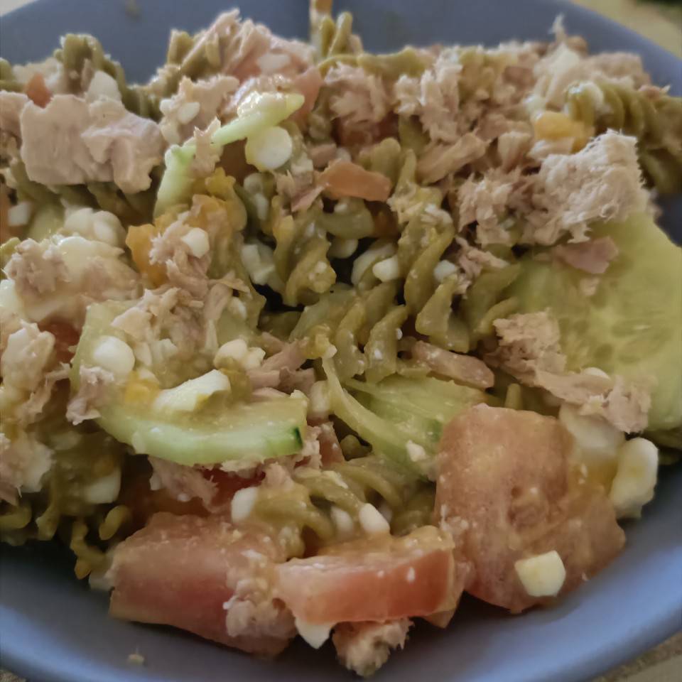 Ensalada de pasta de guisante alta en proteína Ensalada de pasta de guisante alta en proteína