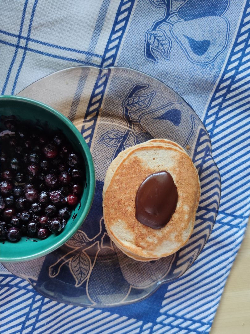 Tortitas de avena y plátano