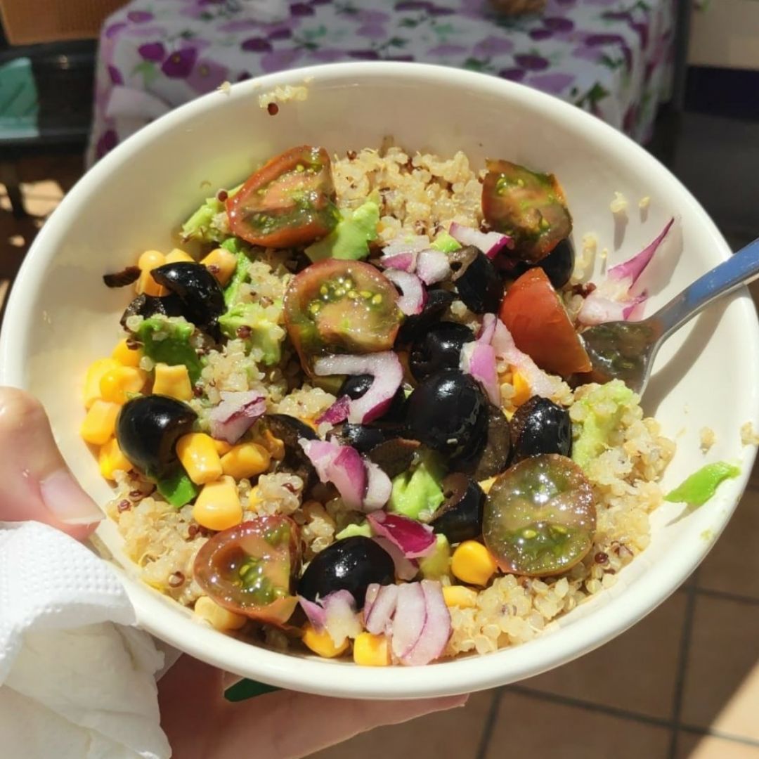 Ensalada de vasito de quinoa 🍚 Ensalada de vasito de quinoa 🍚