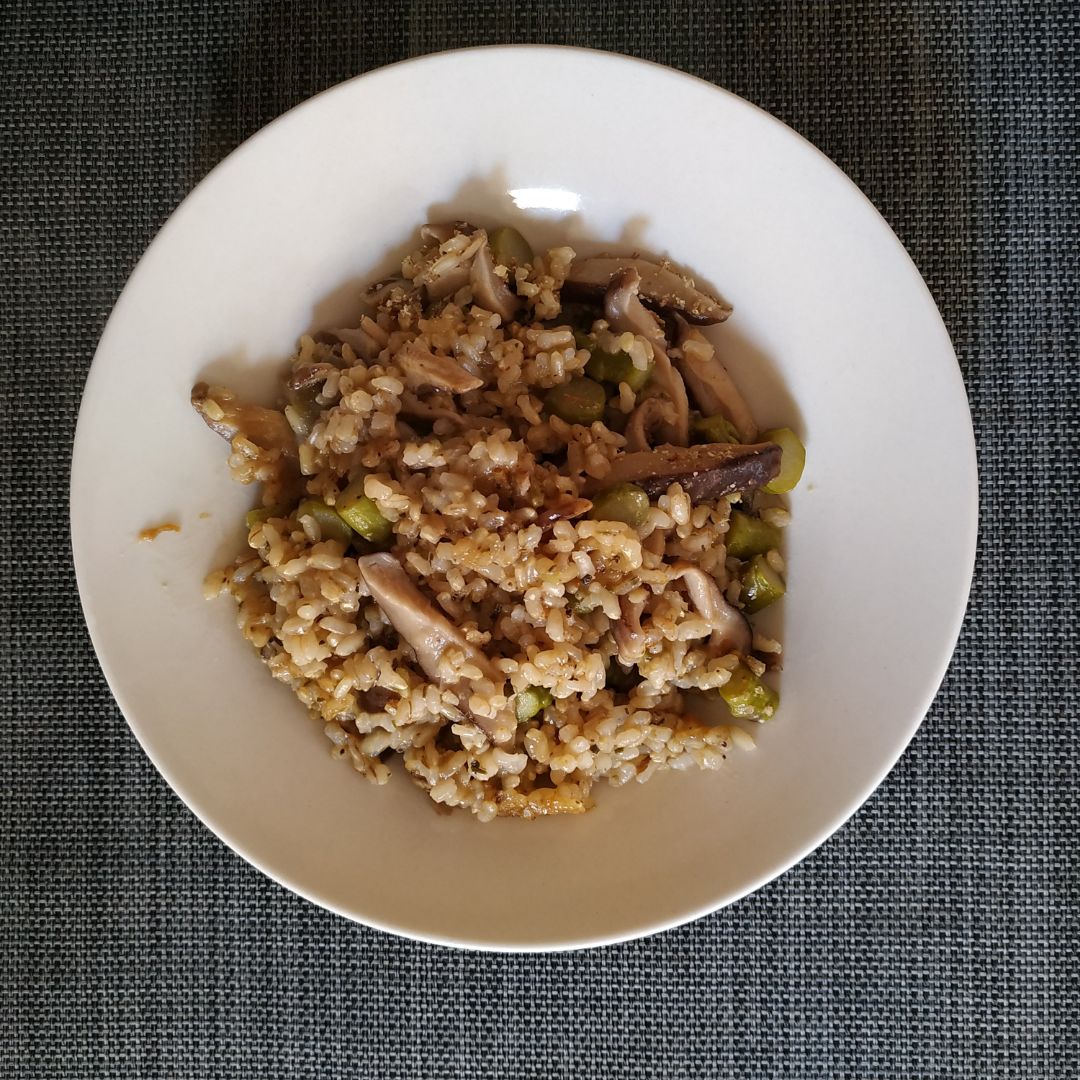 Arroz con shiitake y trigueros 🍚🍄 Arroz con shiitake y trigueros 🍚🍄