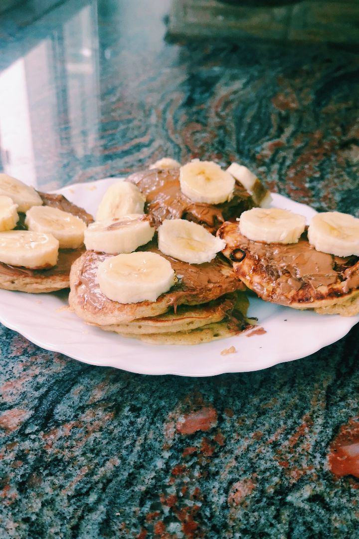 Tortitas de avena y plátano 