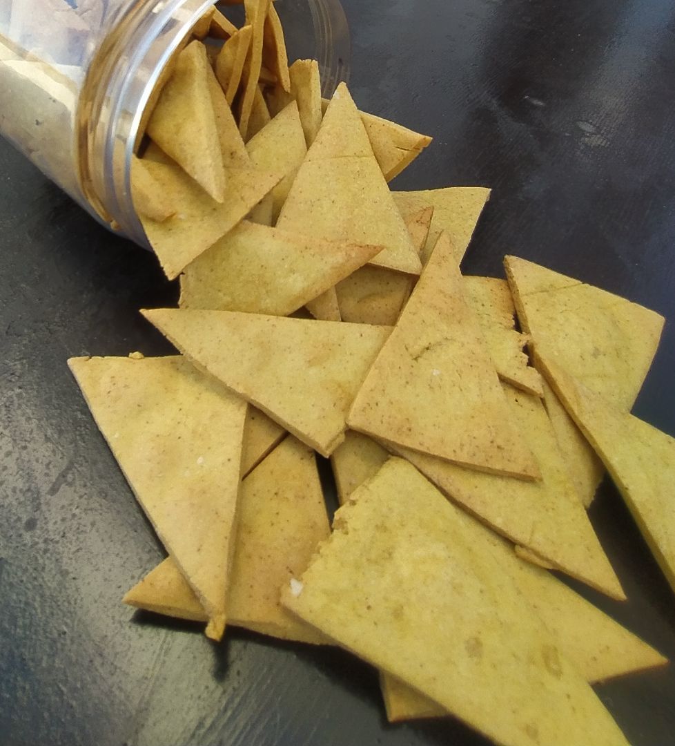 Nachos de garbanzo