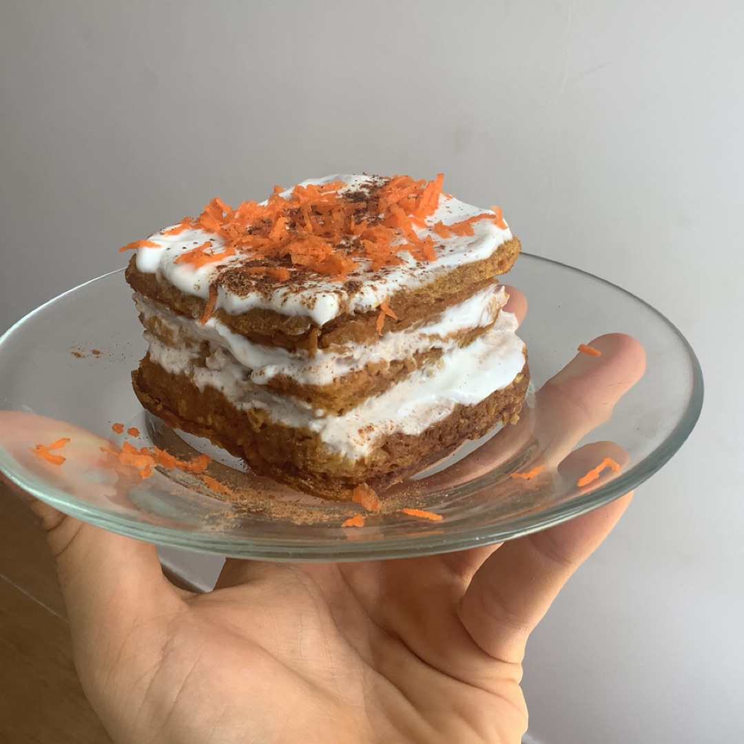 Carrot-cake proteica, fácil y jugosaStep 0