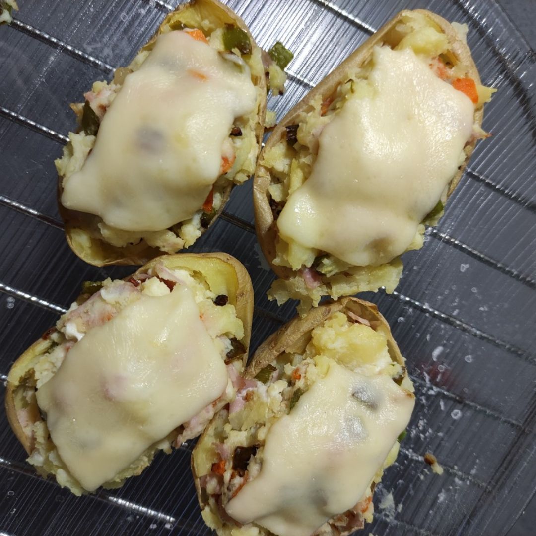Patatas rellenas "gratinadas" Paso 4 Patatas rellenas "gratinadas" Paso 4