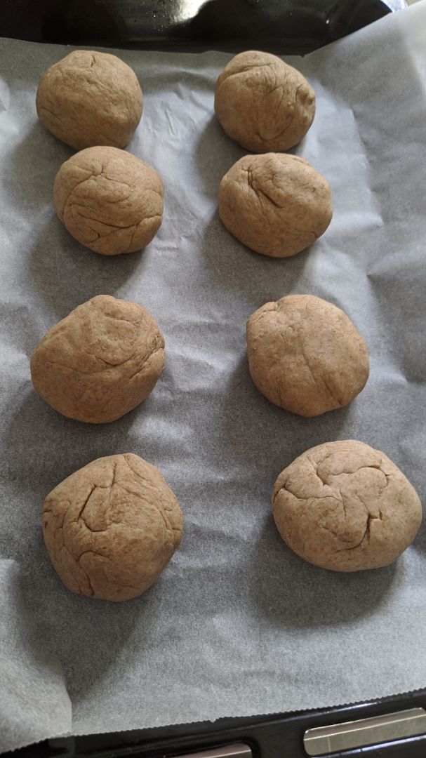 Pan de hamburguesa integral 🍔 Paso 1 Pan de hamburguesa integral 🍔 Paso 1