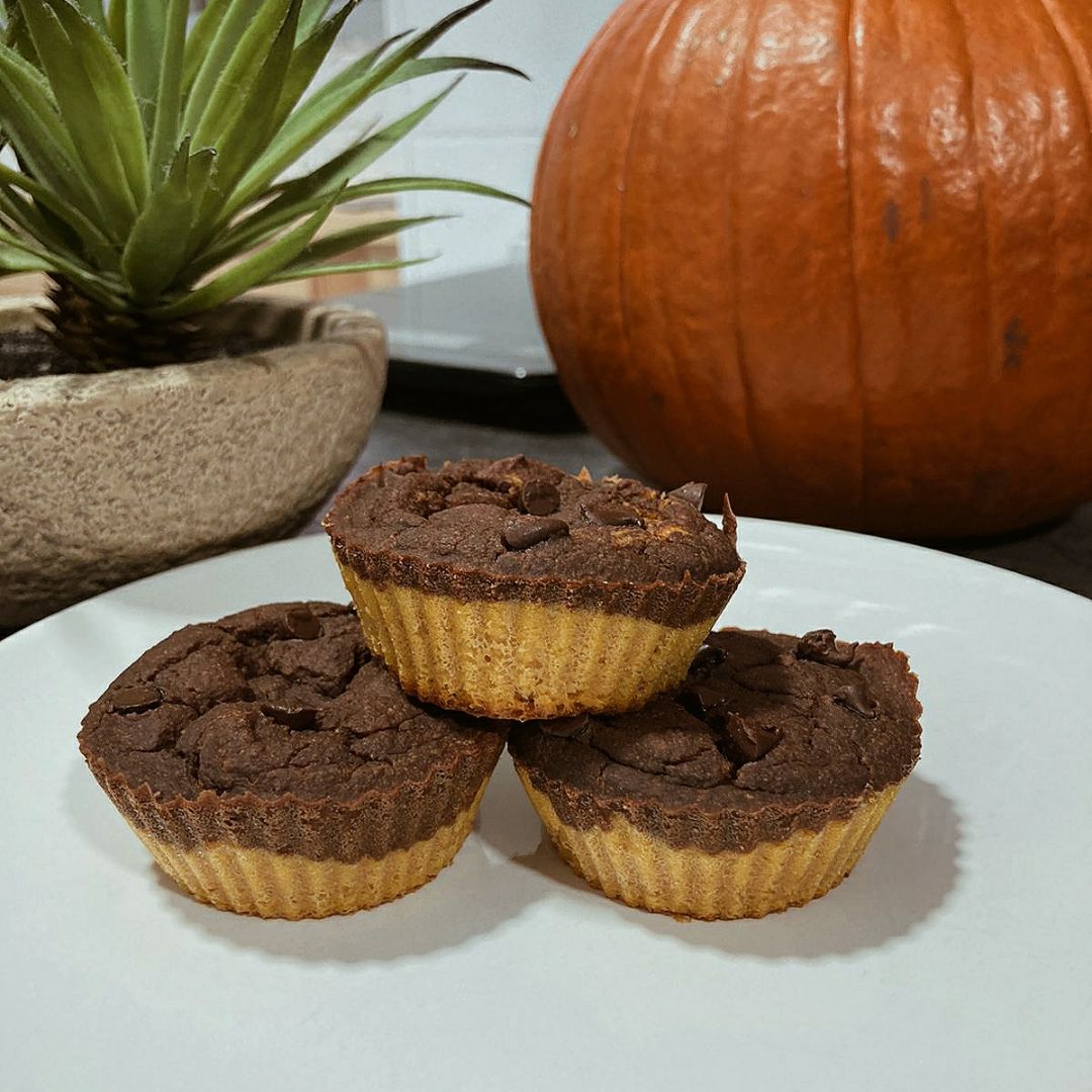 Muffins de calabaza y chocolate Muffins de calabaza y chocolate