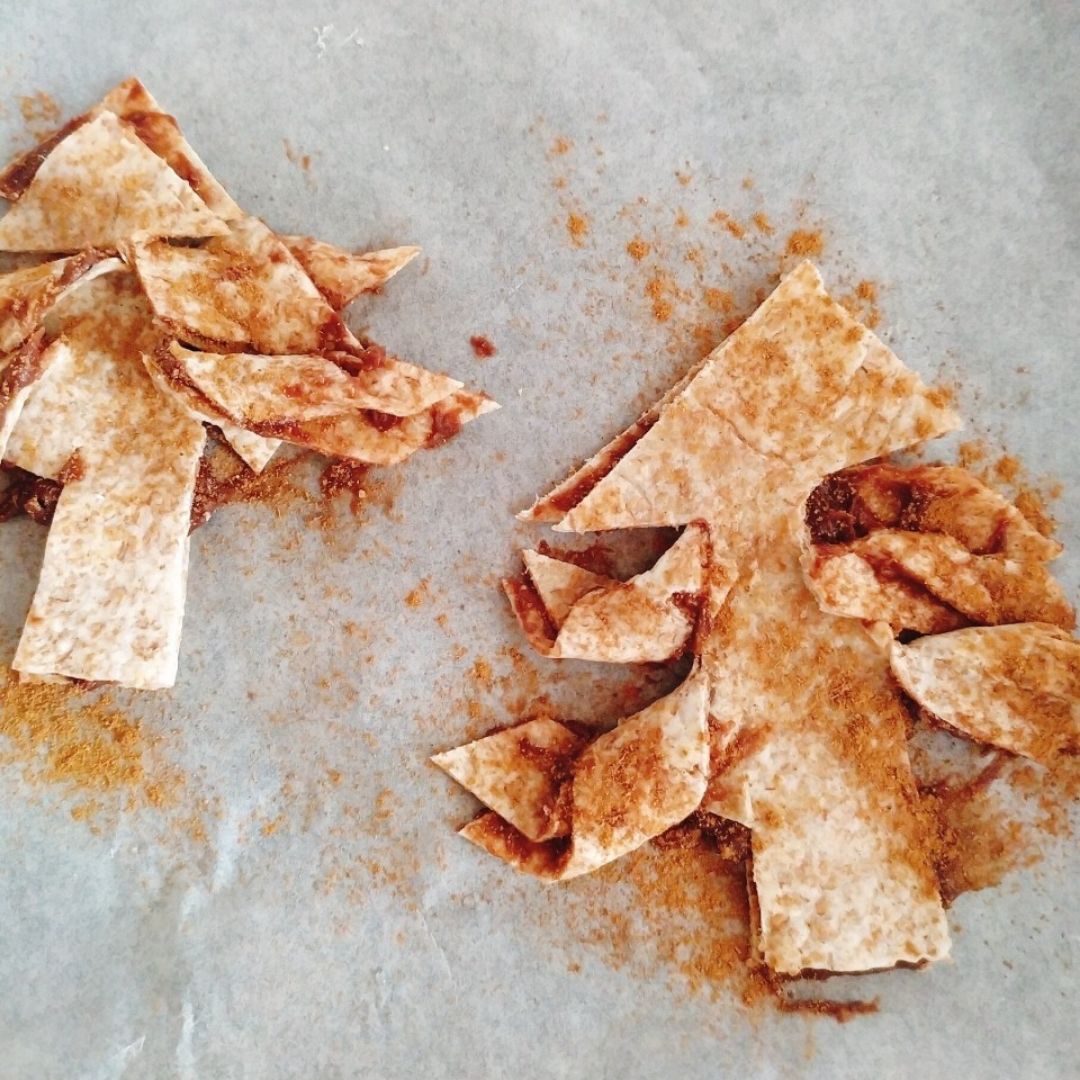 Árboles de navidad con crema de cacao Paso 1 Árboles de navidad con crema de cacao Paso 1