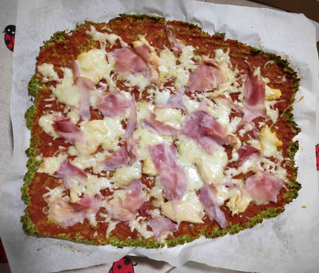 Pizza base de brócoli Paso 3