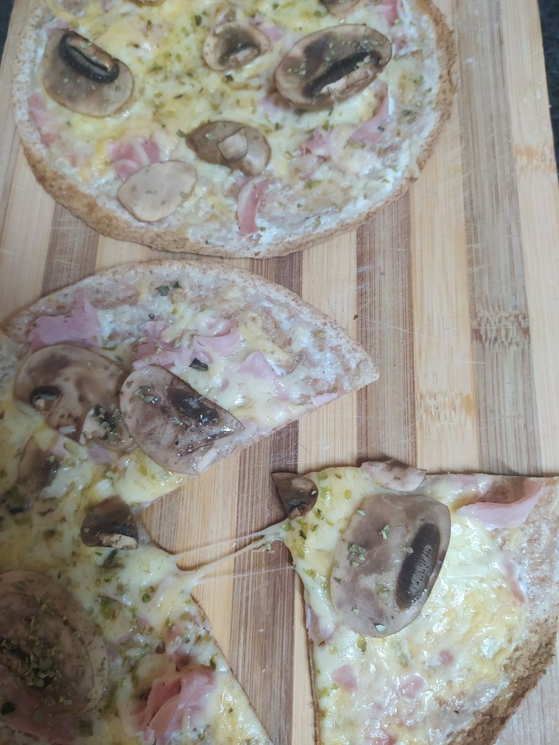 Tortita integral al estilo carbonara ❤️ Paso 1 Tortita integral al estilo carbonara ❤️ Paso 1