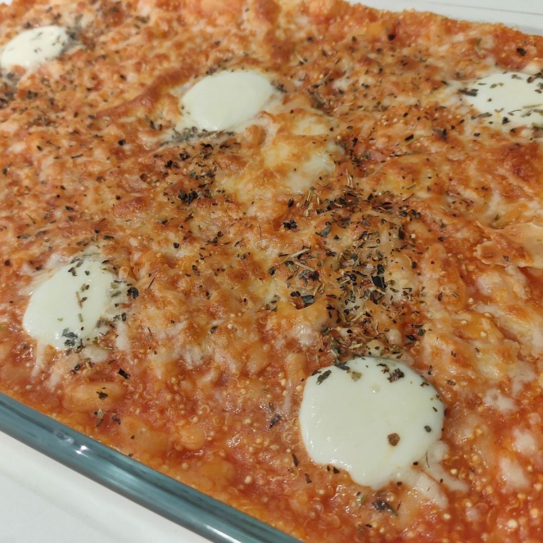 Alubias gratinadas con quinoa Alubias gratinadas con quinoa