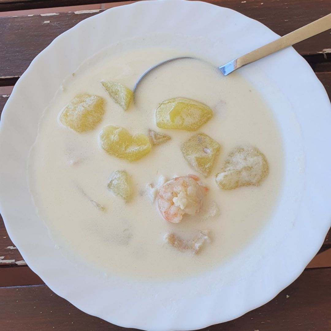 Gazpachuelo de pescado Gazpachuelo de pescado