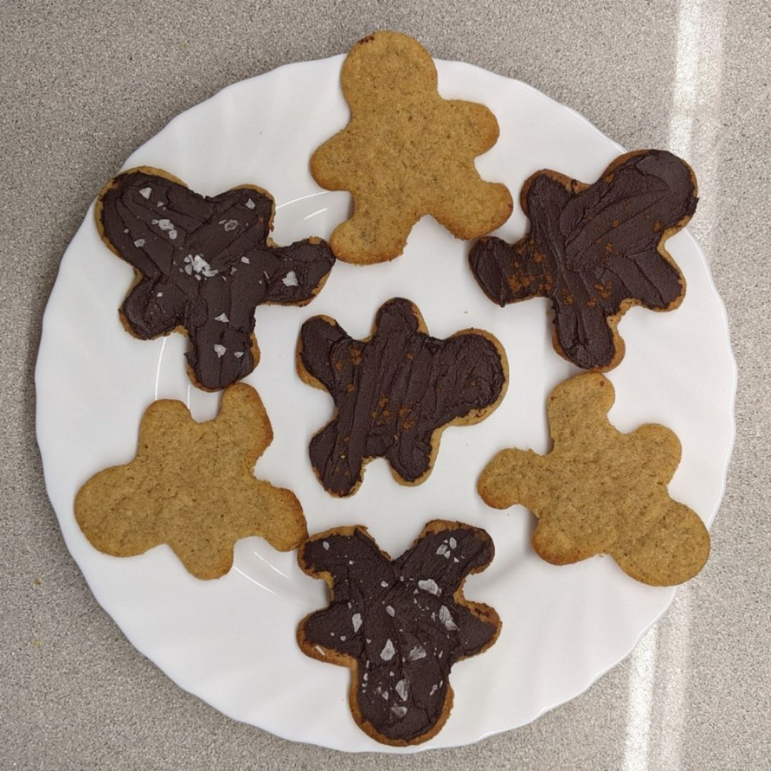 Galletas de jengibre y chocolate