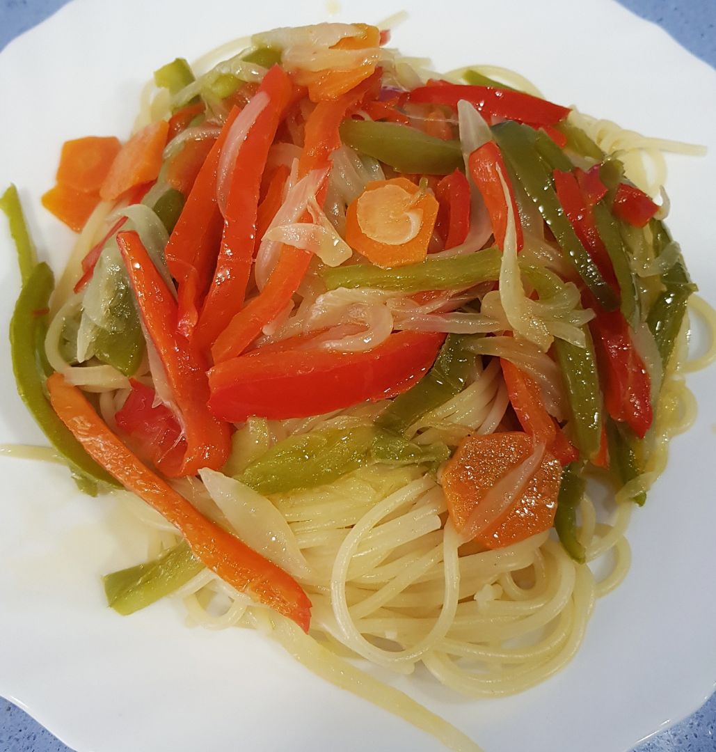 Pasta con verduras Pasta con verduras