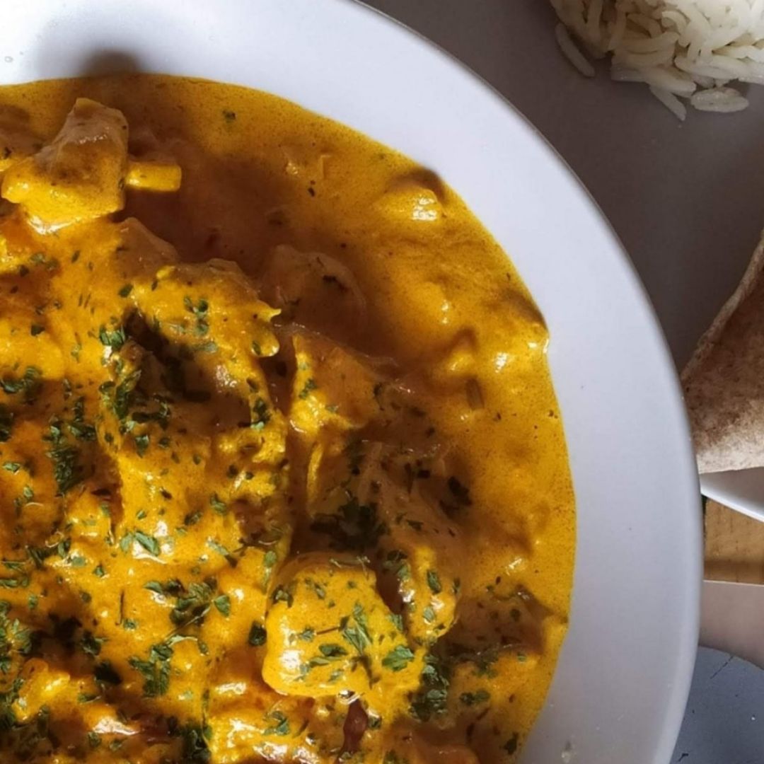 Pollo al curry con verduras Pollo al curry con verduras