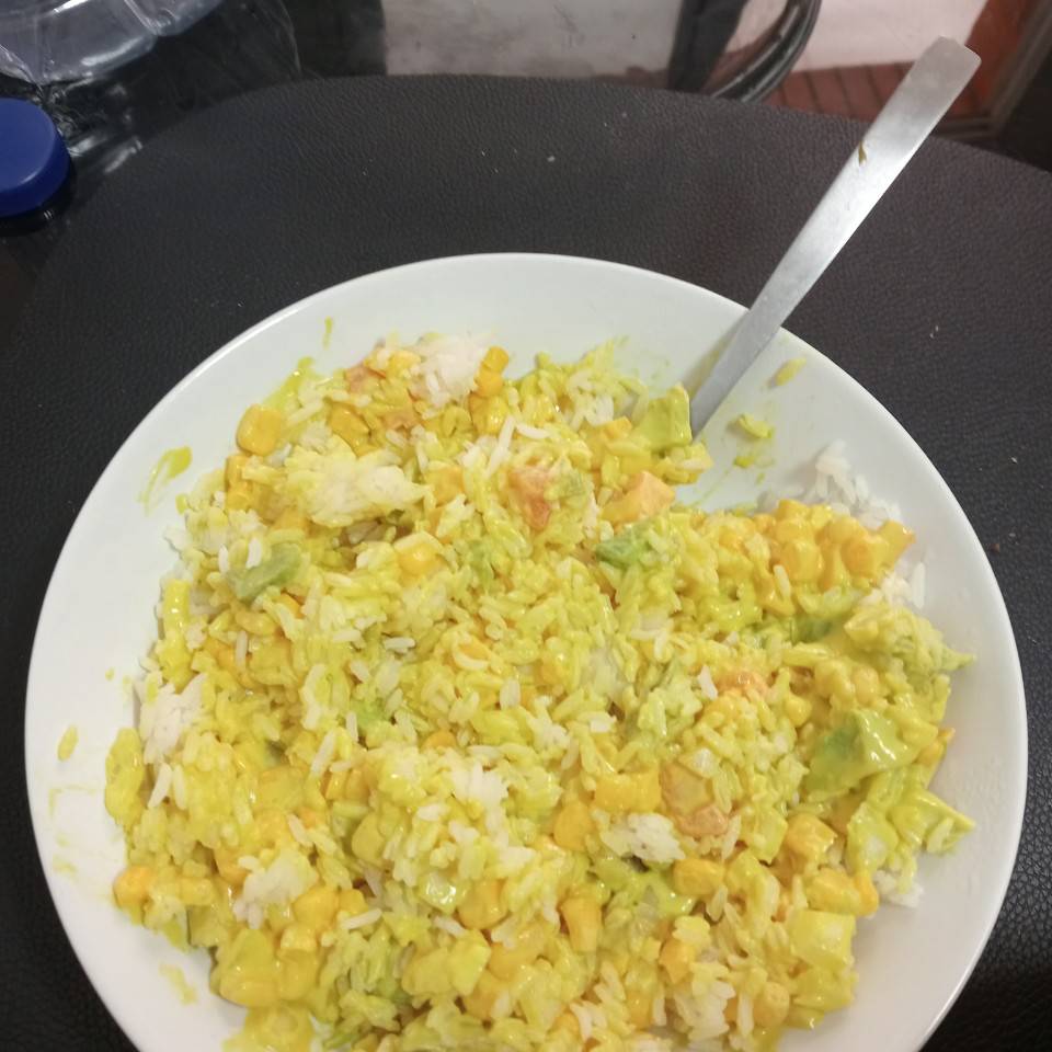 Arroz con salsa de mostaza 💛 Arroz con salsa de mostaza 💛