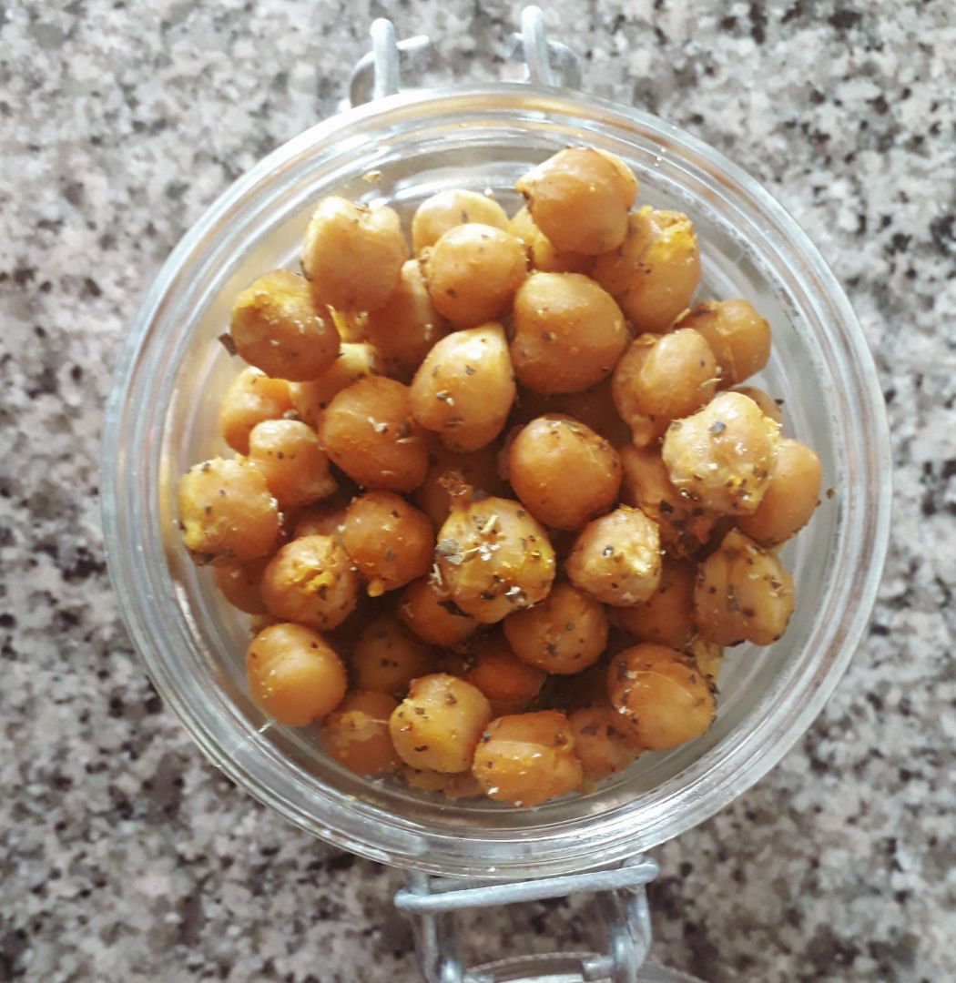 Garbanzos especiados para snack 