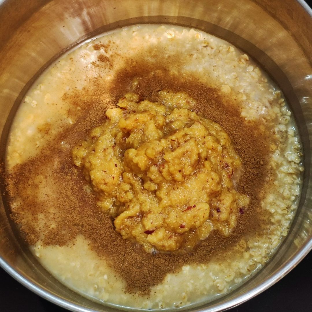 Magnum Porridge de nectarina 🍑 Paso 1 Magnum Porridge de nectarina 🍑 Paso 1