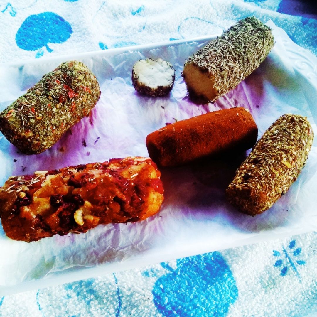 Rulos de cabra veganos Rulos de cabra veganos