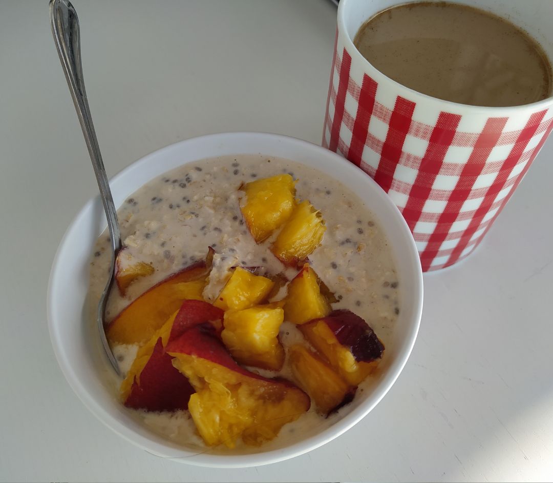 Gachas de avena con chia Gachas de avena con chia