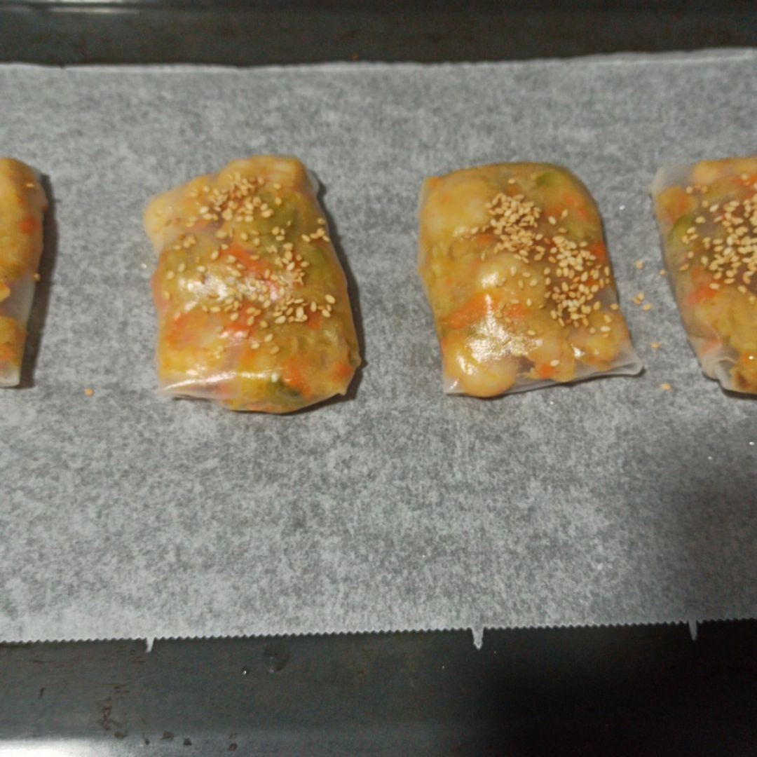 Rollito de arroz caliente Paso 2
