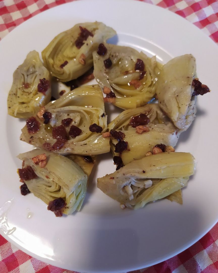 Alcachofa con tomate seco Alcachofa con tomate seco