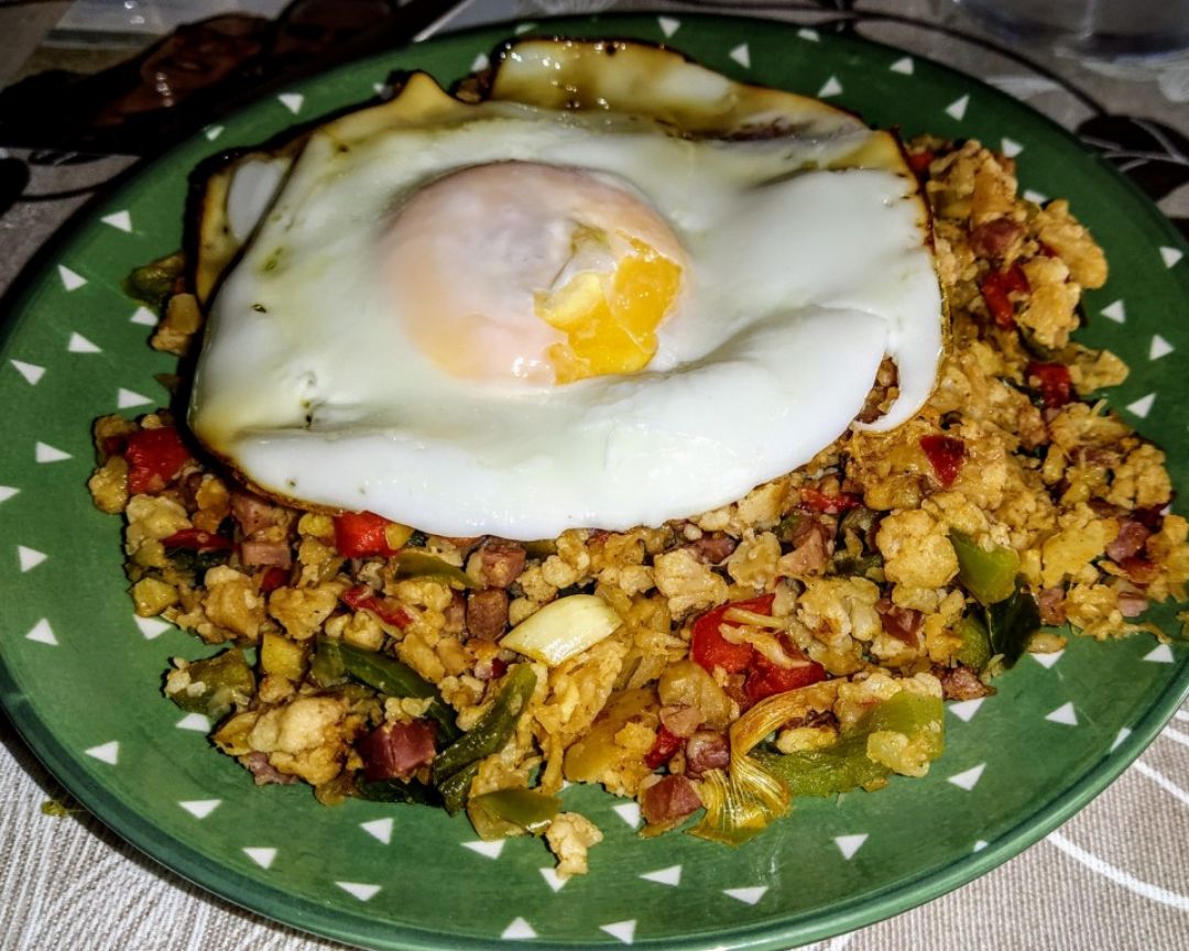 Falsa migas de coliflor 🍳🥦 Falsa migas de coliflor 🍳🥦