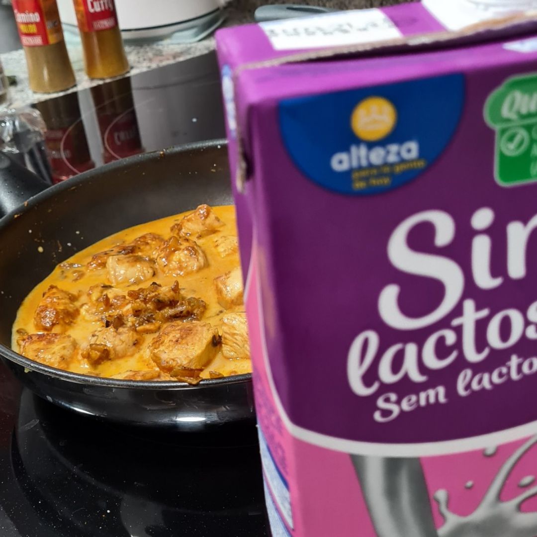 Pollo al curry sin lactosa con arroz integral Paso 3 Pollo al curry sin lactosa con arroz integral Paso 3