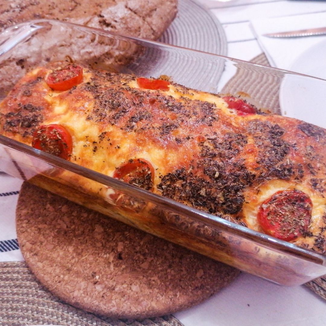 Pastel de verduras y mozzarella Pastel de verduras y mozzarella