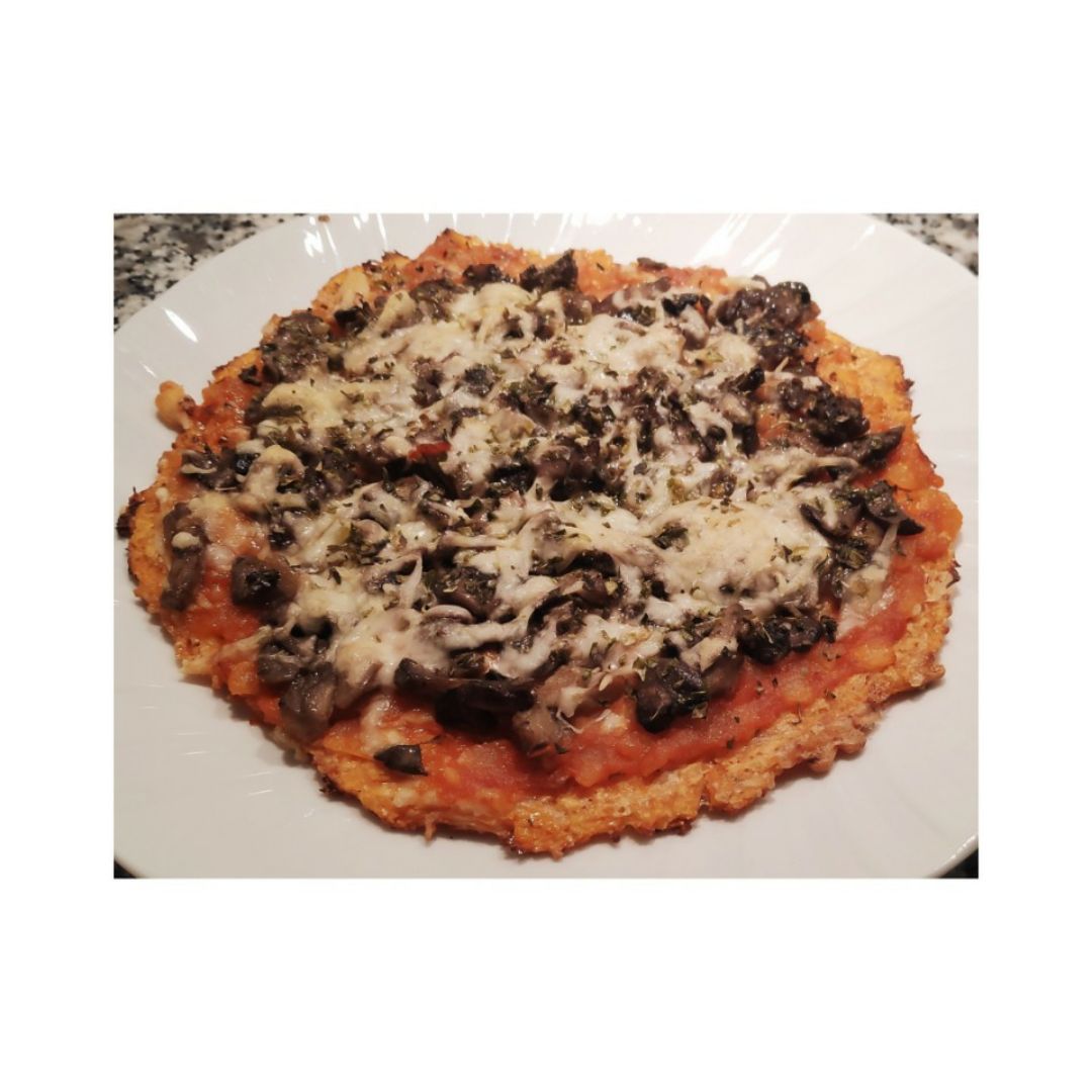 Pizza de champiñones 