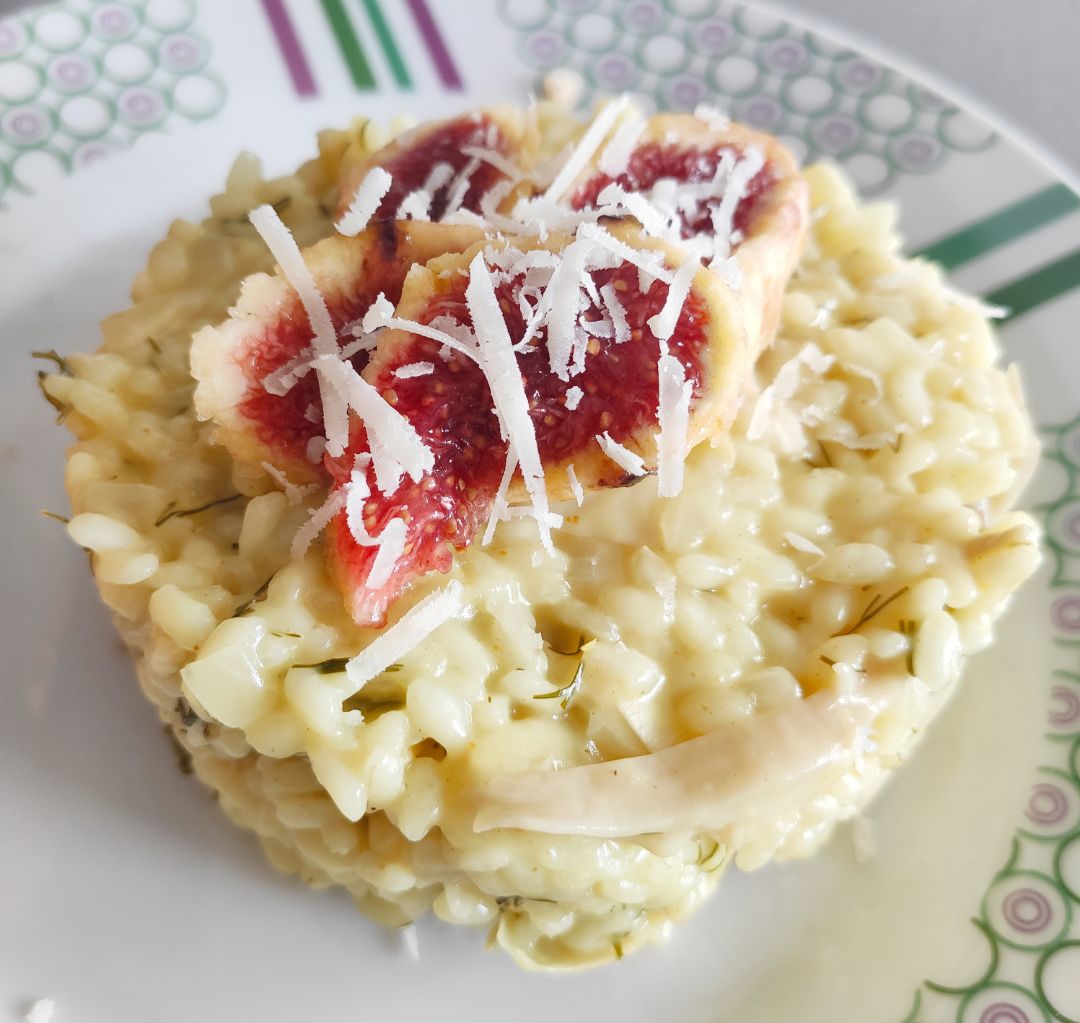 Risotto con higos Risotto con higos