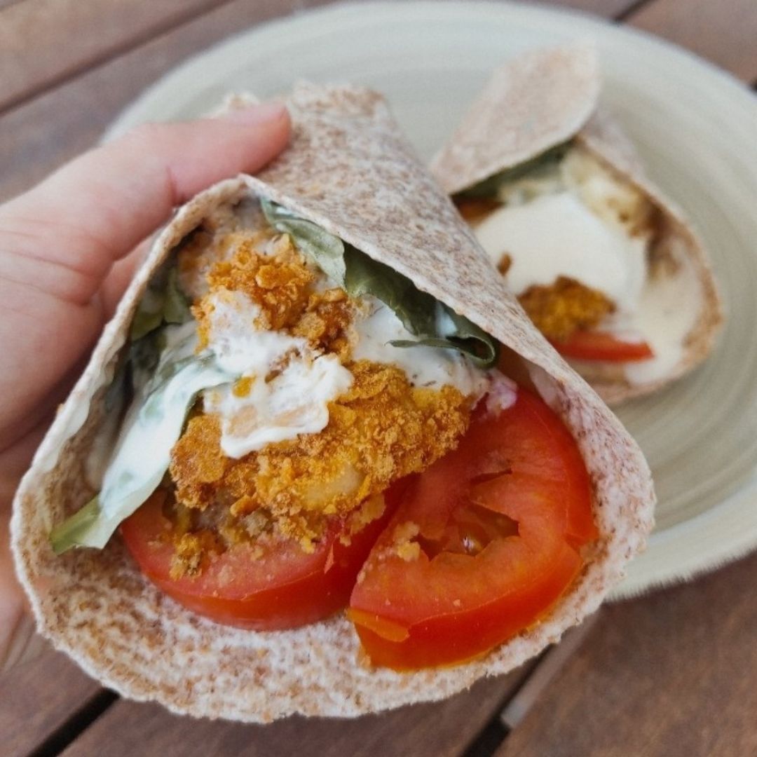 Crispy chicken wrap 🌯😋