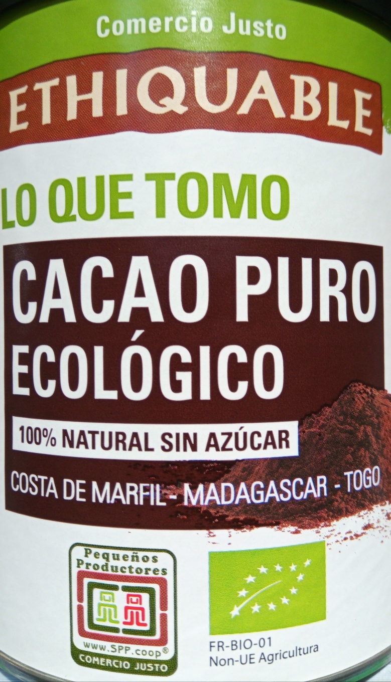 CACAO PURO ECOLÓGICO