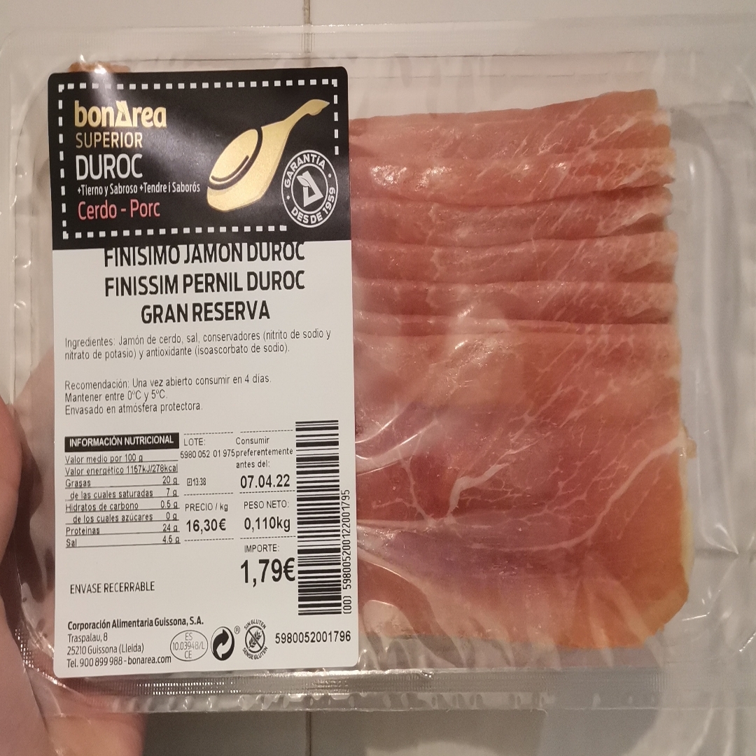 Finisimo jamon duroc Finisimo jamon duroc