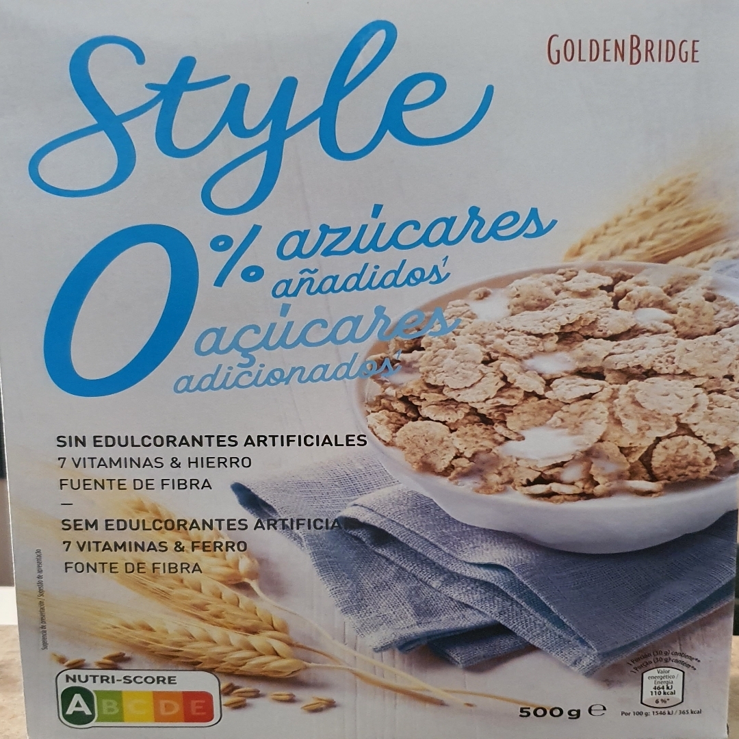 Cereales Style 0% azúcares (Aldi)