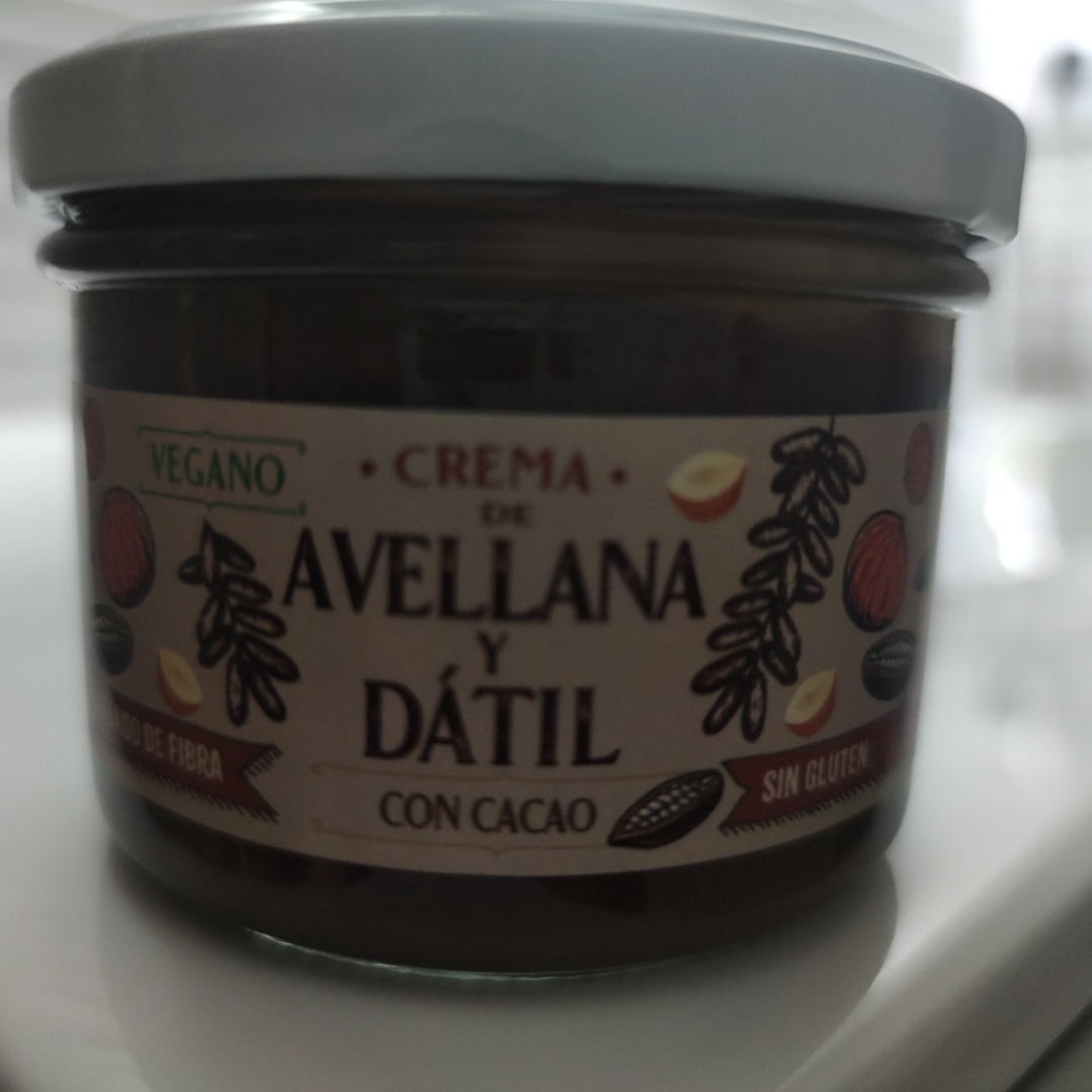 Crema de avellana y dàtil con cacao Crema de avellana y dàtil con cacao