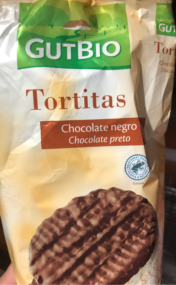 Tortitas de arroz con chocolate 