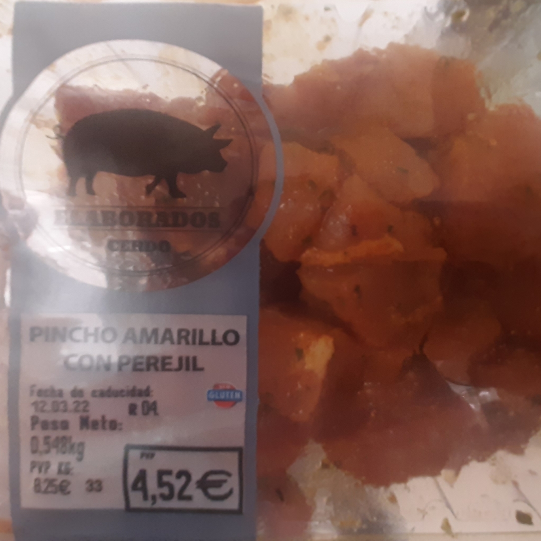 Pincho amarillo con perejil Pincho amarillo con perejil