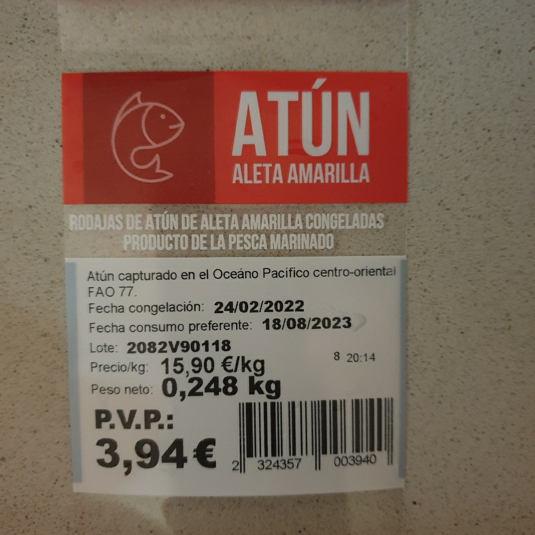 Atun aleta amarilla