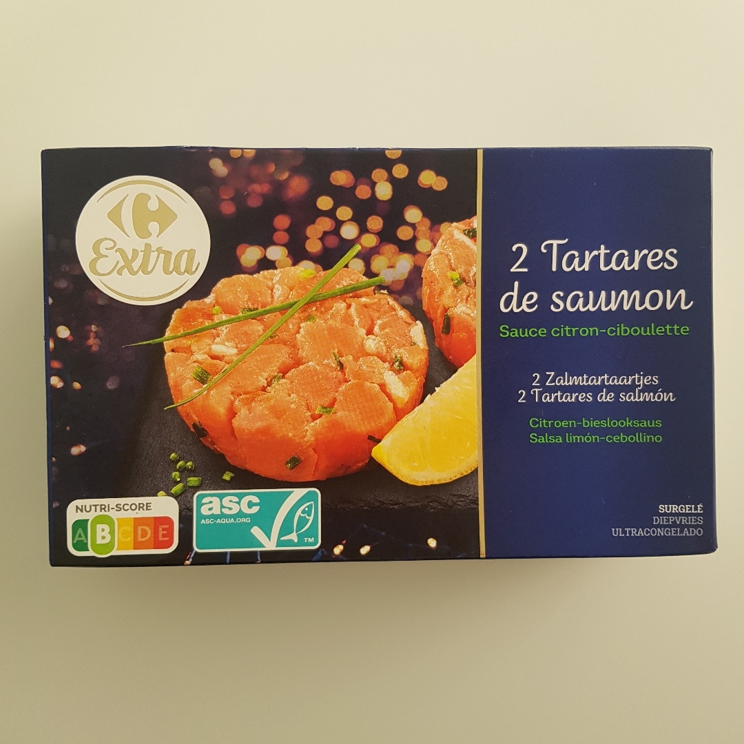 Tartar de salmón Tartar de salmón