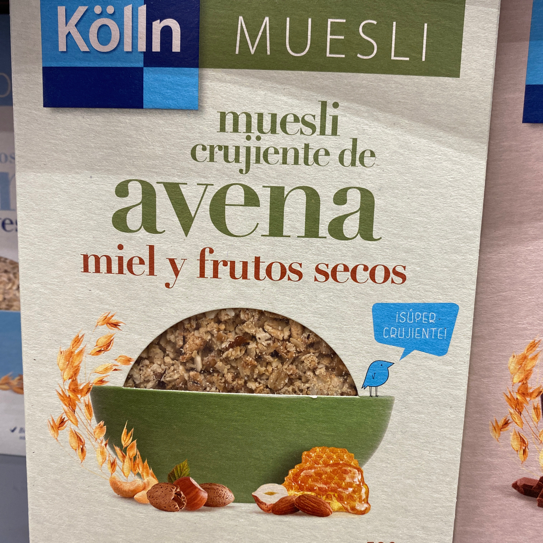 Muesli crujiente avena miel y frutos secos Muesli crujiente avena miel y frutos secos