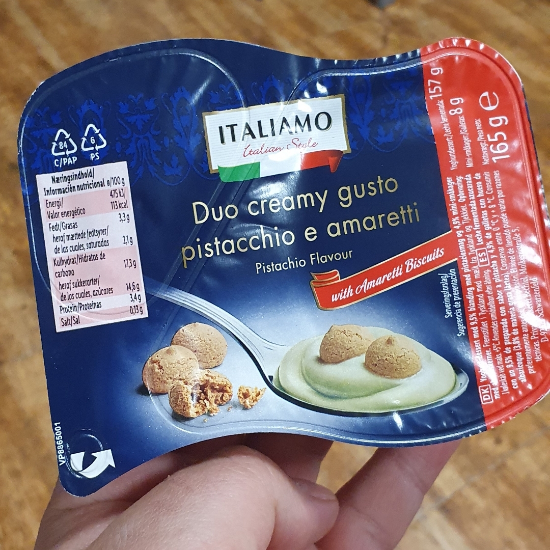 Duo creamy gusto pistacchio e amaretti Duo creamy gusto pistacchio e amaretti