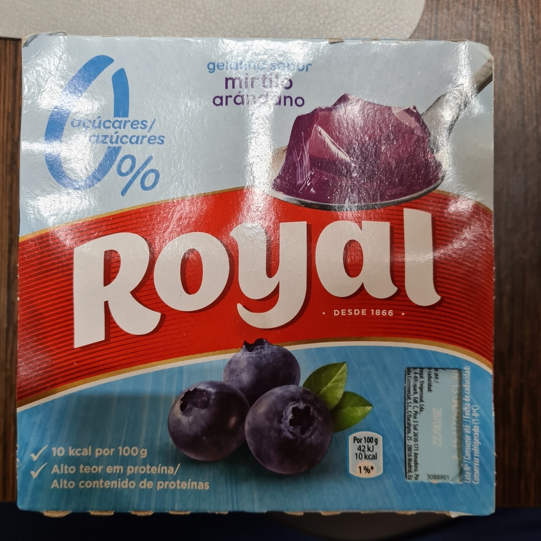 Gelatina sabor arándano