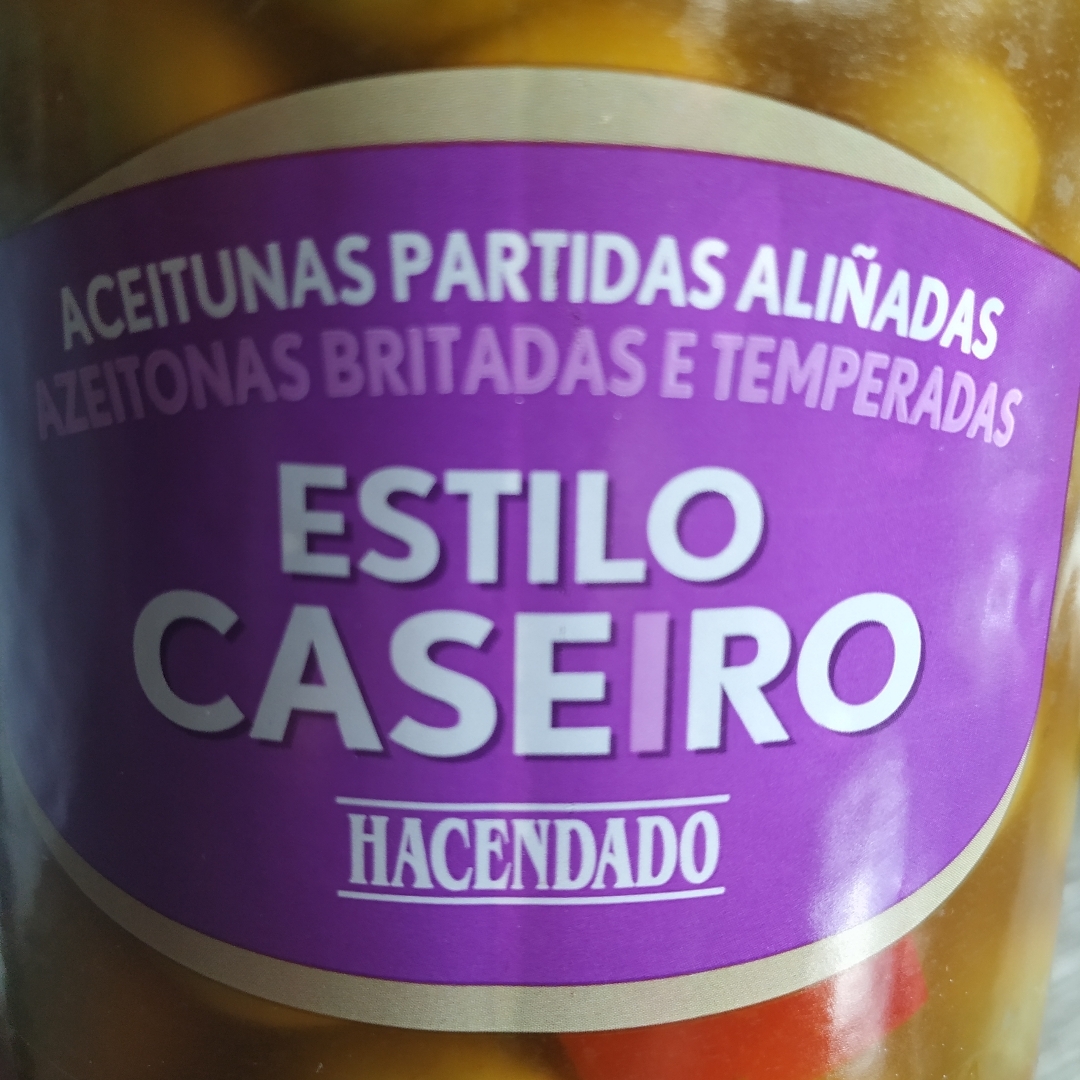 Aceitunas partidas aliñadas estilo casero Aceitunas partidas aliñadas estilo casero