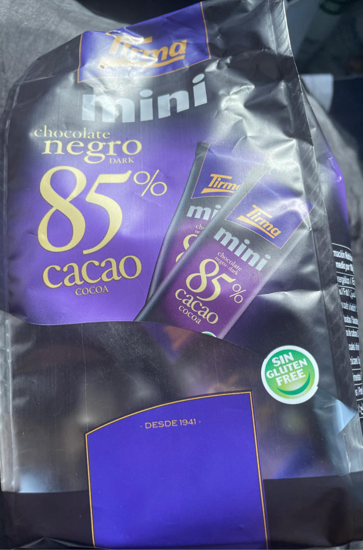 Chocolate negro mini 85% Chocolate negro mini 85%