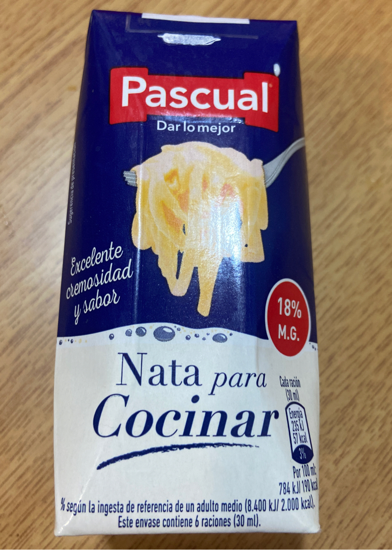 Nata para cocinar Nata para cocinar