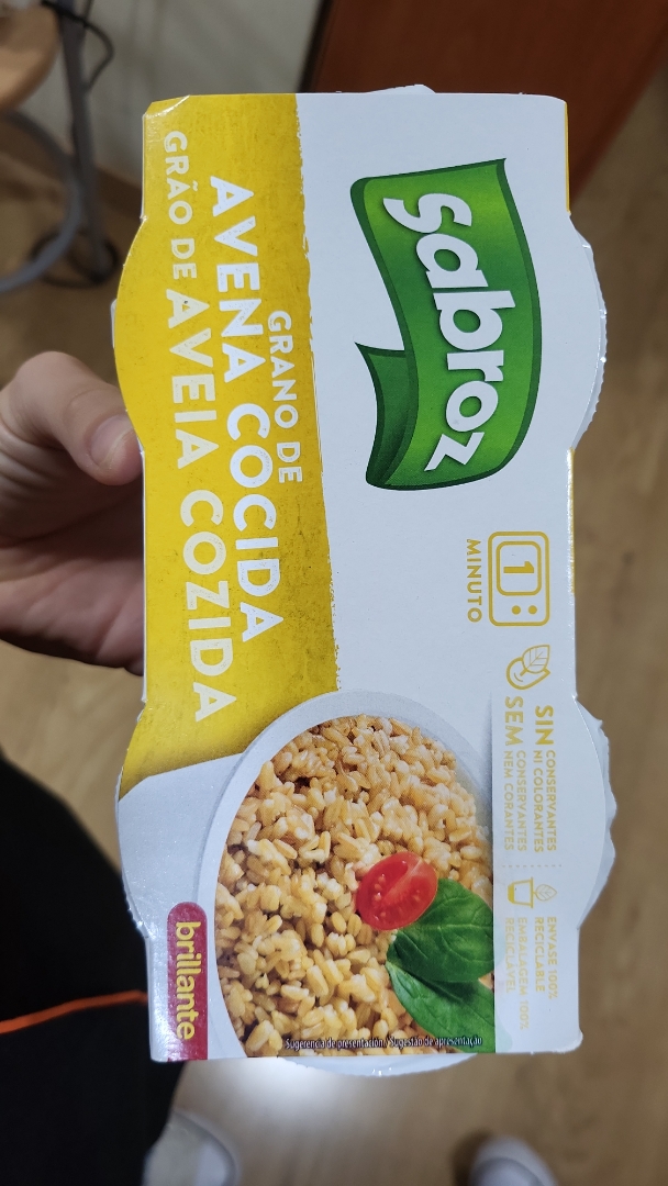 Grano de avena cocida Grano de avena cocida