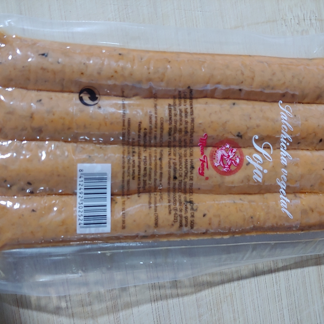 Salchicha vegetal soja