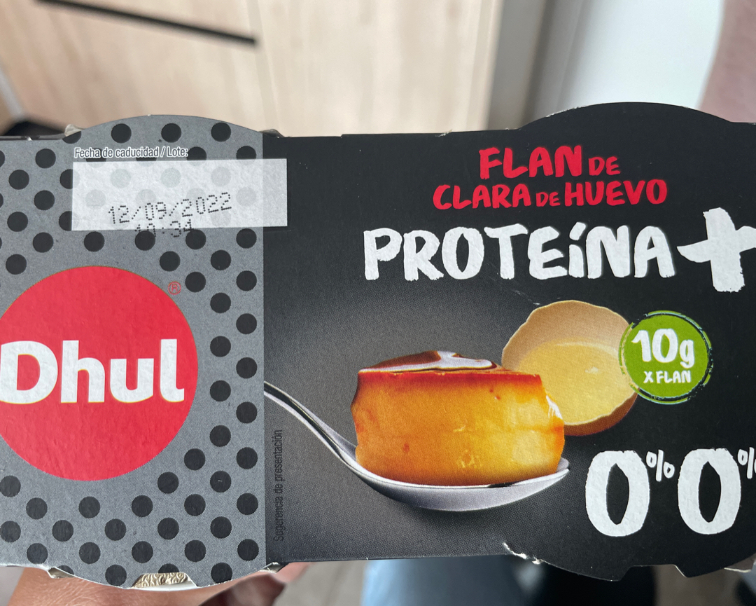 Flan de clara de huevo proteína + Flan de clara de huevo proteína +