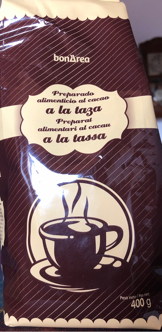 Preparado alimenticio al cacao a la taza Preparado alimenticio al cacao a la taza